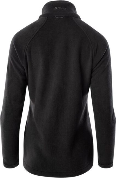 Bluzë polar për gra Hi-Tec Lady Harriet Fleece W, zinxhir i plotë, xhepa anësorë, e zezë