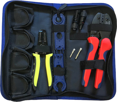 Сет соларни алати EUROKOMP Solar Tool Set Crimper Wrenches MC4 Pv, 7 во 1, со клешти и клучеви MC4