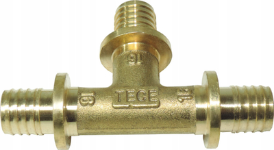 Поврзувачки T-елемент Tece 710020, бронза, 20x20x20