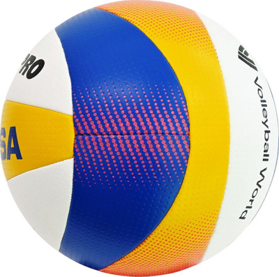 Топка за плажeн одбојка Mikasa Beach Pro BV550C, FIVB одобрена, повеќебојна