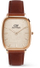 Orë dore Daniel Wellington Marlon St Mawes Linen Rose Gold DW00100816, burgundy