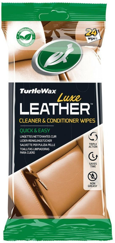Peceta pastruese për lëkurë Turtle Wax Tw Wipes, 24 copa