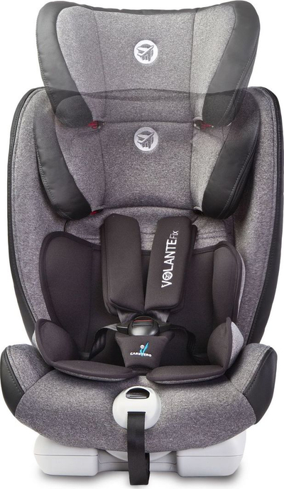 Ulëse makine Caretero Foletik VolanteFix, për fëmijë 9-36 KG, e hirtë