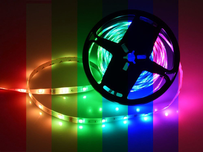 Shirit LED ZA4824, 5m, RGB me telekomandë, i papërshkueshëm nga uji
