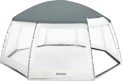 Çadër mbuluese pishine Bestway Round Pool Dome, për pishina rreth, e bardhë