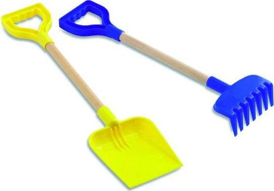 Set lodrash për kopsht Quut Rake and Large Shovel Mix, grabujë dhe lopatë e madhe, shumëngjyrëshe