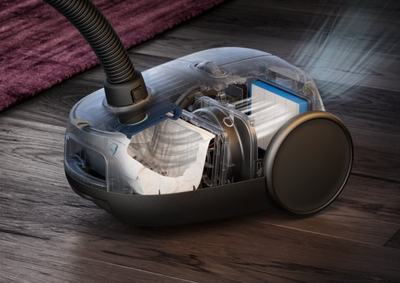 Fshesë me korent AEG Clean 6000 ECO AB61C2OKO, me thes, trup nga 65% plastikë e ricikluar, gri