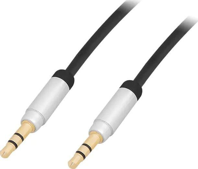Kabllo audio Strong Aux, 3.5mm stereo, 1m, e zezë