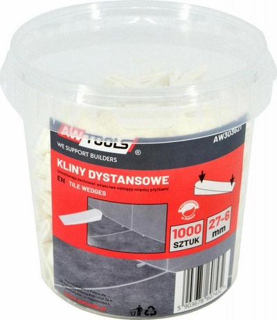 Distanca pllaka AWTools AW303622, 500 copë, plastike, portokalli