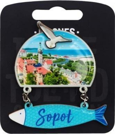 Magnet dekor I Love Poland Sopot, ILP MAG D SOP 19, shumëngjyrësh