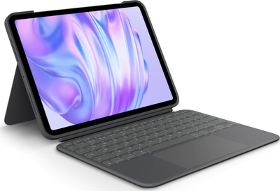 Tastierë me etui Logitech Combo Touch, për iPad Pro 11" dhe 13" M4 M5, me ndriçim, grafit