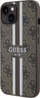Kapak telefoni Guess GUHMP14MP4RPSW për iPhone 14 Plus, 4G Printed Stripes, MagSafe, kafe
