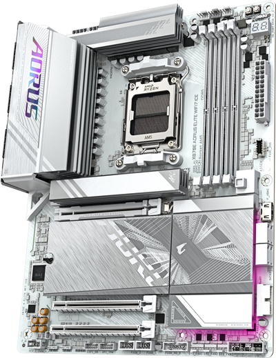 Матична плоча Gigabyte X870E AORUS ELITE WIFI7 ICE, DDR5, AM5