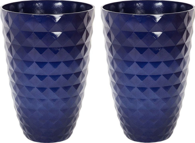 Set me vazo lulesh FERIZA, 2 copë, 35 cm, blu navy