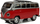 Lodër autobus Linghui Models, me mekanizëm pull back, me drita dhe zë, i kuq