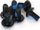Bulona rotori Clarks Steel Anodized, set 6 copë, T25 Torx, blu