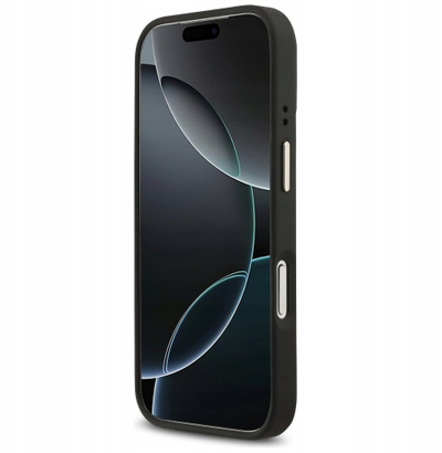Mbulesë telefoni Guess Hardcase 4G për iPhone 17 Pro, plastike, e zezë
