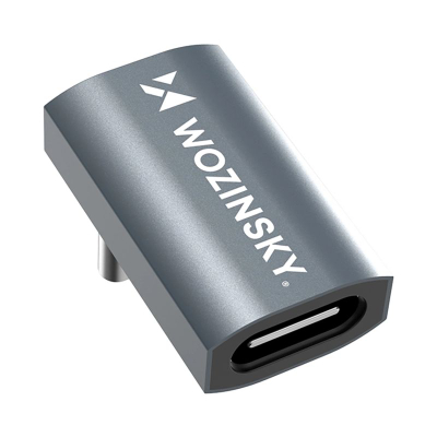 Adaptor këndor USB-C Wozinsky WPKF-01, 240W, 40Gb/s 8K, gri