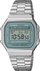 Orë digjitale Casio Vintage Illuminator, 36mm, ekran blu, argjend
