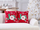 Jastëk dekorativ Beliani GINGERBREAD, set 2 copë, pambuk, 45x45cm, i kuq