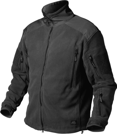 Jakne fleece Helikon Liberty Heavy, poliester 390 g/m², madhësia S, e zezë