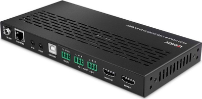 Adapter USB Lindy HDMI USB over IP Encoder, 4K30, PoE, i zi