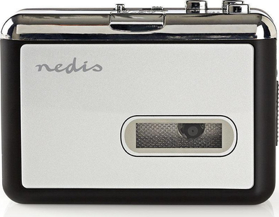 Konvertues portativ kasetash në MP3 me USB, me kabllo USB dhe program, gri