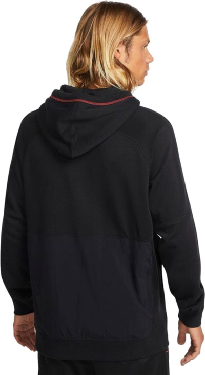 Bluzë me kapuç Nike FC Fleece Hoodie M DC9024-010, pambuk poliester, për burra, e zezë