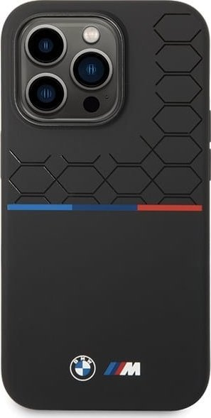Kapak telefoni BMW BMHCP15L22SMPK, për iPhone 15 Pro 6.1", silikon, i zi