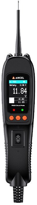 Tester qarku Ancel PB500, 12–24V, ekran TFT me ngjyra, i zi