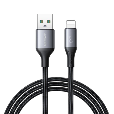 Kabllo karikimi Joyroom S-A28 Flash Series, USB-A në Lightning, 1m, 3A, e zezë