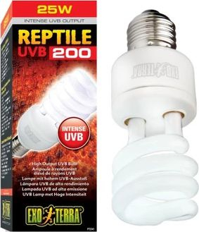 Poç kompakt Hagen Exoterra Reptile UVB200 për terrarium, 25 W, i bardhë