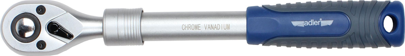 Çelës raster Adler MAR Ratchet 3552.4, 1/2", teleskopik, 72 dhëmbë, gri blu