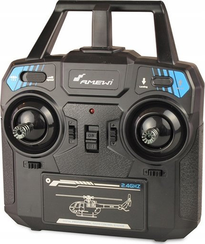 Helikopter me pult Amewi AFX 135, 2.4GHz, bateri 350mAh, bardh e kaltër