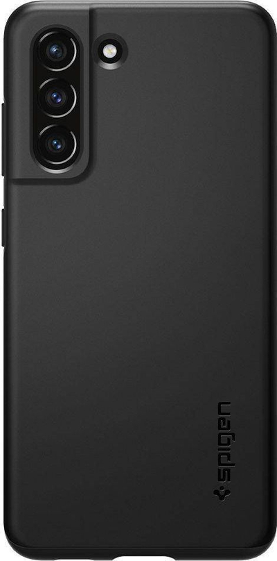 Maskë telefoni Spigen Thin Fit Galaxy S21 FE, e hollë, mbrojtje e thjeshtë, e zezë