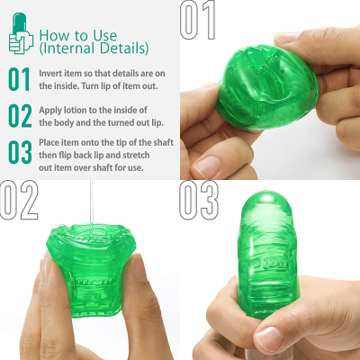 Lodër intime unisex Tenga Uni Emerald, njëpërdorimshe, material i butë, jeshile