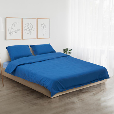 Komplet lenjerie dopio Heinner Home, 200x220 cm, pambuk, blu