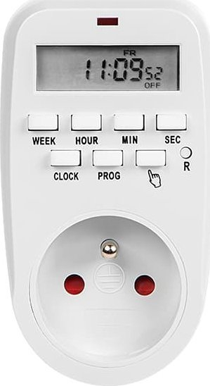 Timer prizë digjital Blow ETF-88A, 8 programe, ekran LCD, i bardhë