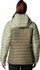 Jakne dimërore Columbia Westridge Hooded Down Jacket W, me kapuç, për femra, e gjelbër