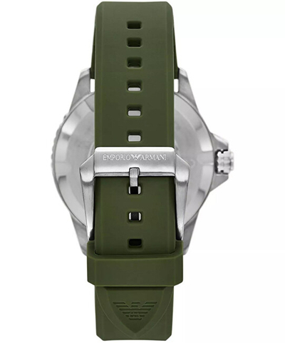 Orë dore për burra Emporio Armani Diver AR11638, e gjelbër