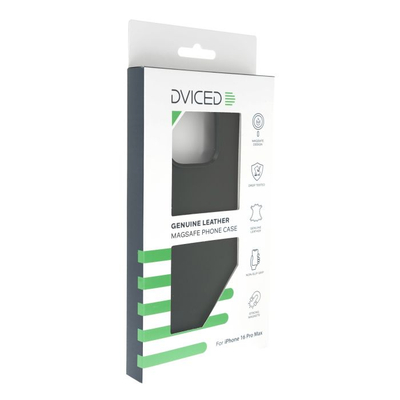Dviced Leather Case With MagSafe For iPhone 16 Pro Max, Black