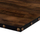 Pllakë tavoline Melaminë, 80×80 cm, walnut/black (HM8435), zezë