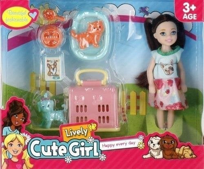 Set lodrash Mega Creative Doll, kukull 14cm, kafshë shtëpiake, shumëngjyrëshe
