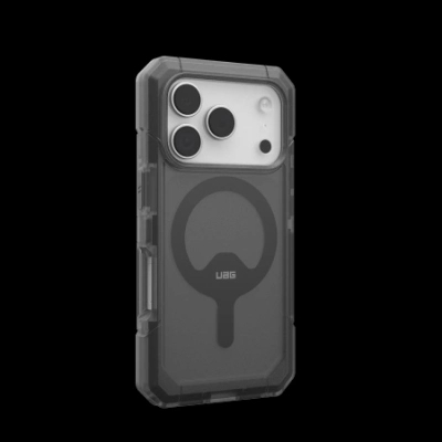 Mbrojtëse telefoni UAG Trooper MagSafe, për iPhone 17 Pro, që s’e ha kollaj goditja, gri e tejdukshme