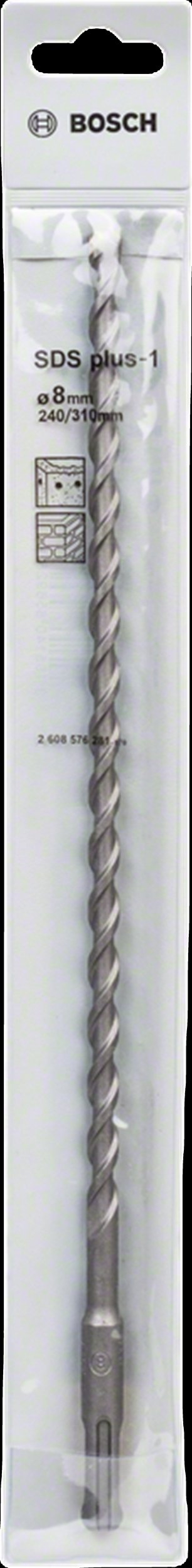 Spiral çekiçi Bosch SDS plus 1 2608576281, 8mm, 250mm, gri