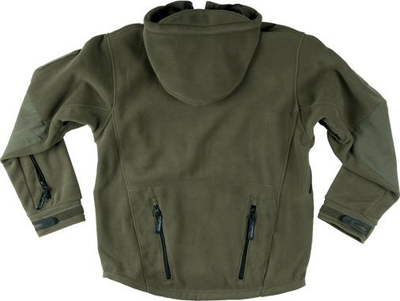 Xhaketë fleece Helikon Tex Patriot Double Fleece me kapuç, taktike, jeshile ulliri