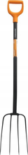Pirun kopshti Solid Compost Forks, 126 cm, dorezë D, jeshile