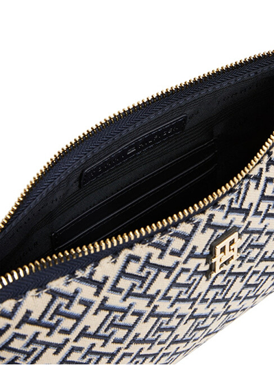 Çantë krahu për femra Tommy Hilfiger mTH5385, bezhë/e kaltër