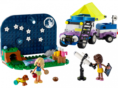 Set LEGO Friends Camper with Mobile Stargazing Observatory 42603, për fëmijë 7+, kreativ, shumëngjyrësh