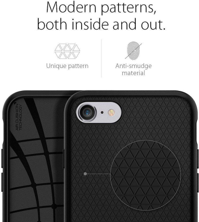 Mbrojtëse Etui Liquid Air për IPhone 7/8, e zezë